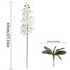 2PCS Artificial Flowers Orchid Set Real Touch 69cm Tall 9 Heads Fake Phalaenopsis Flower Vase Fillers Home Wedding Indoor Decor