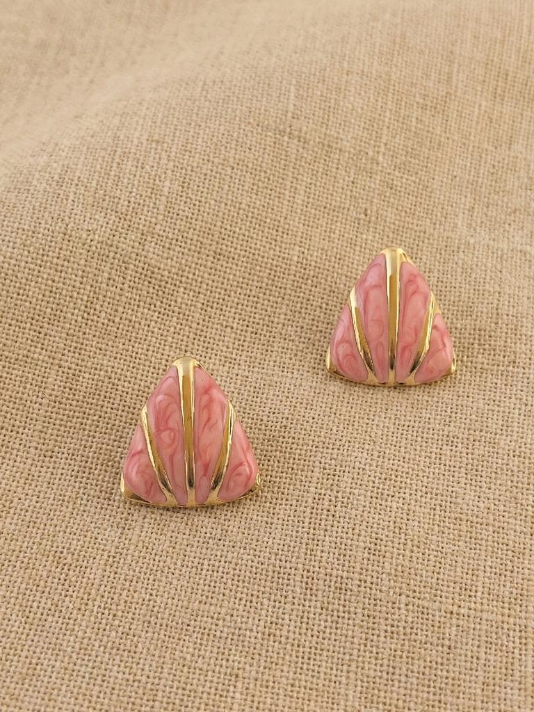 Vintage Gold Earrings For Women Cute Geometric Gold Plated Stainless Steel Trendy Colorful Summer Starfish Stud Earrings