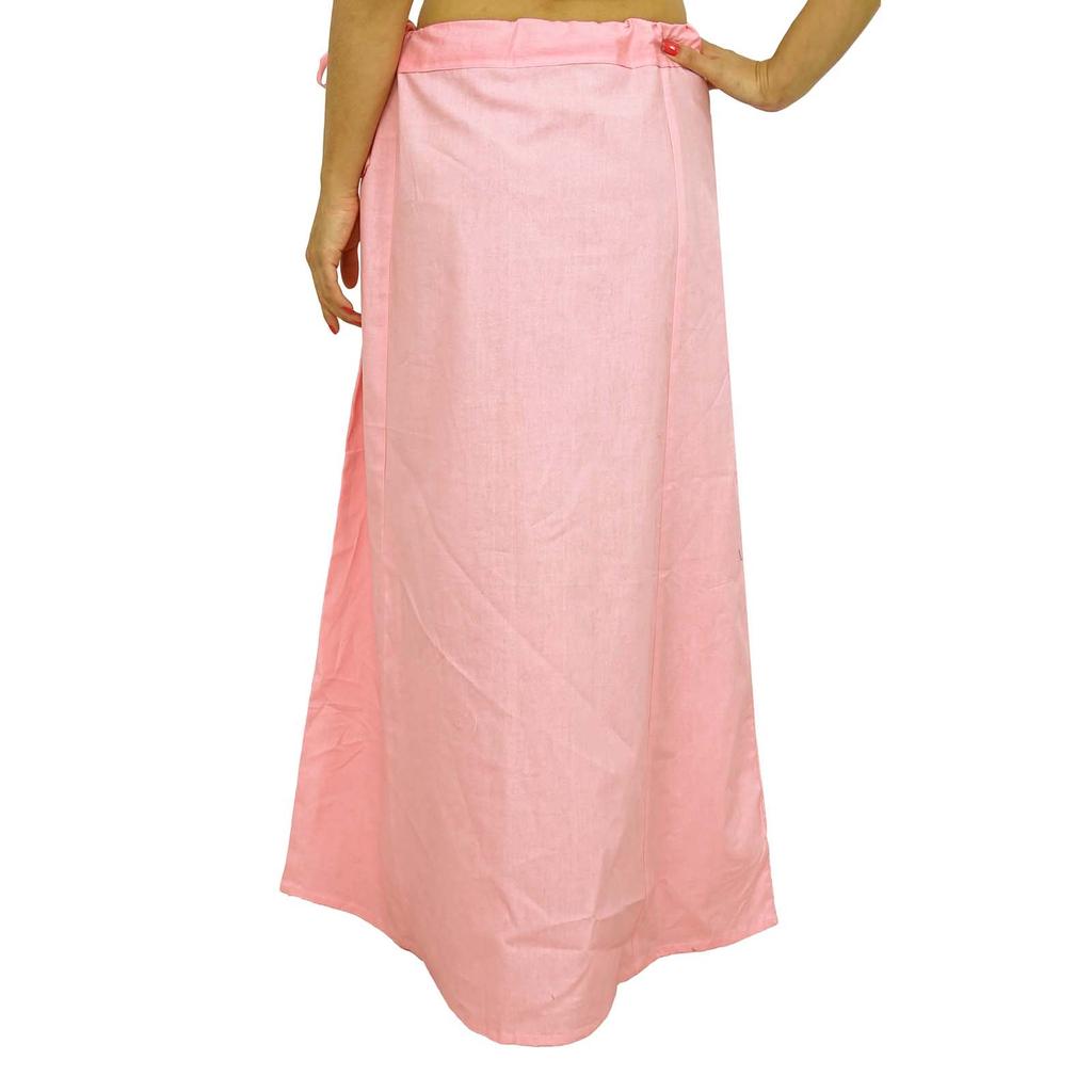 Cotton Saree Petticoat Underskirt Bollywood Indian Lining For Sari Ethnic