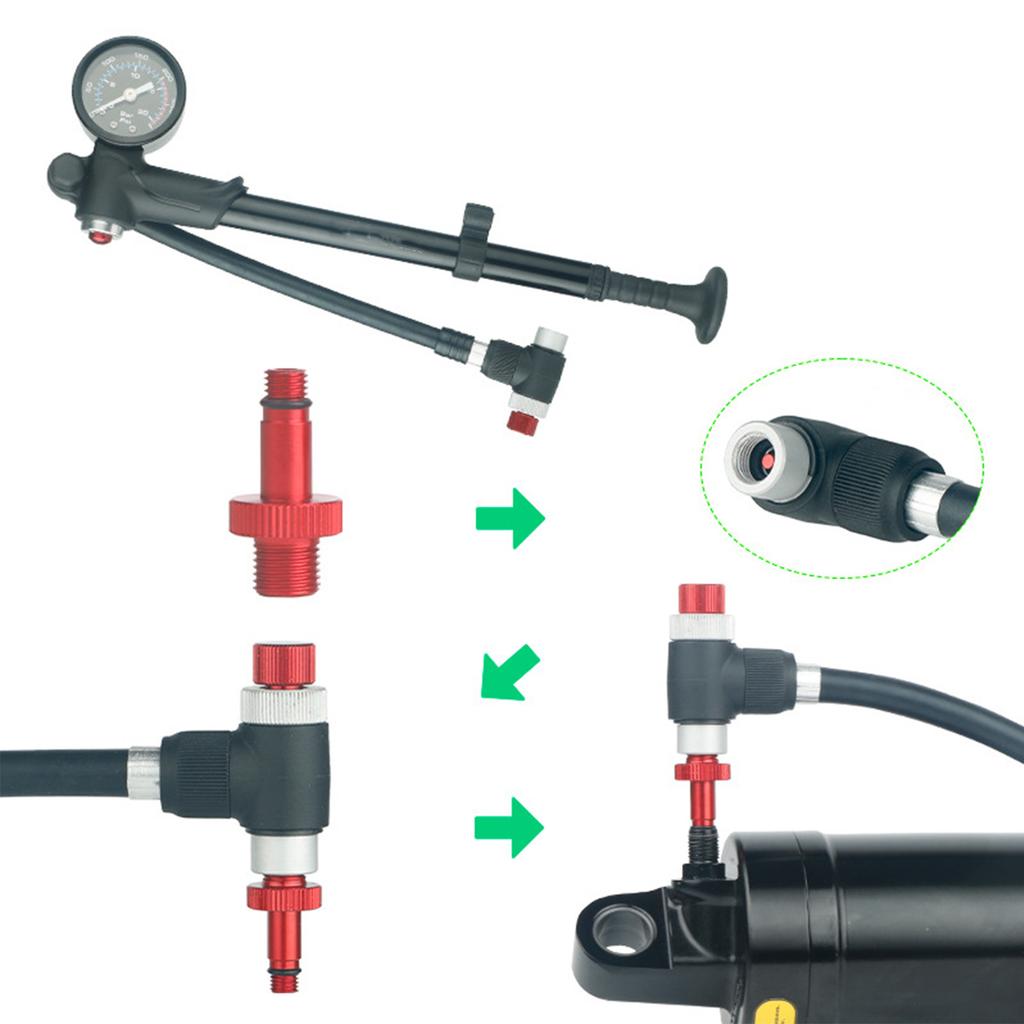 Bicycles Valve Stem Extenders Inflatable Air Nozzle Replacement Aluminum Alloy Valve Caps Stem Extender Easy To Install