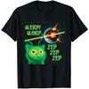 Alien Katze Meme Glerp Glorp Zep Zep Shirt für Damen Brainrot T-Shirt Goofy ahh Shirts Dank Memes T-Shirt Alberne Katzen T-Shirt