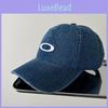 Washed Denim Retro Baseball Cap With Embroidery Design And Wide Brim Daily For