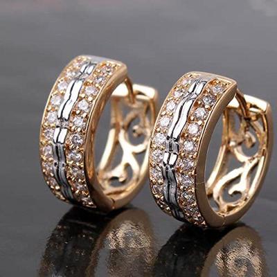 Cao Shi Punk Hip-Hop Zircon Earrings for Men and Women