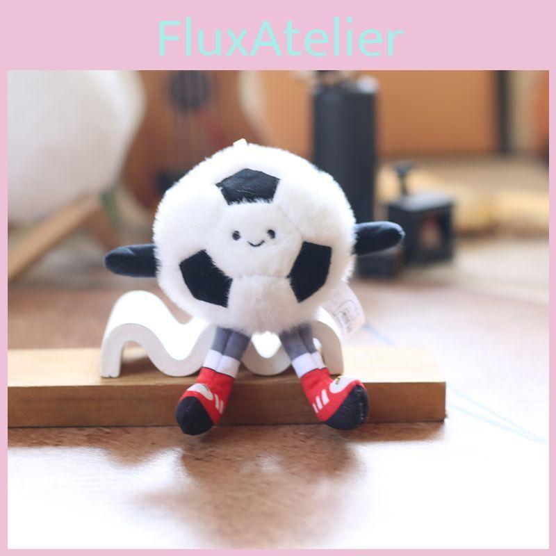 Football Sports Basketball Equipment Pp Cotton Plush Keychain Bag Decor Kids For
