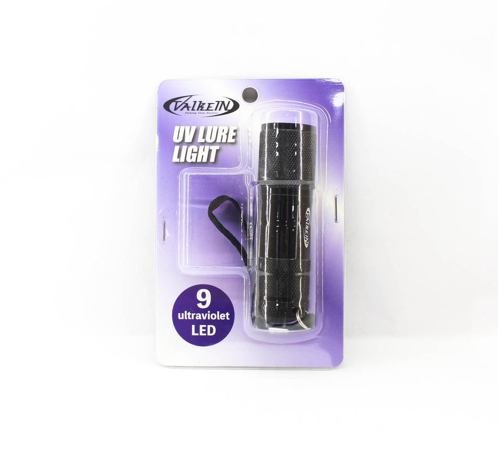 Valkein Luz UV para isca operada por bateria 90 x 25 mm preta (8471)