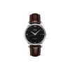 Belluna Series Automatic Mechanical Movement Waterproof Date Display Watch 39Mm Black Dial Stainless Steel Case Leather Strap M010.408.16.051.10