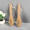 1Pcs Wooden Long Handle Bristle Shower Body Brush Bathing Massage Back Body Exfoliating Brush Bathroom Wash Brush Bath Tools