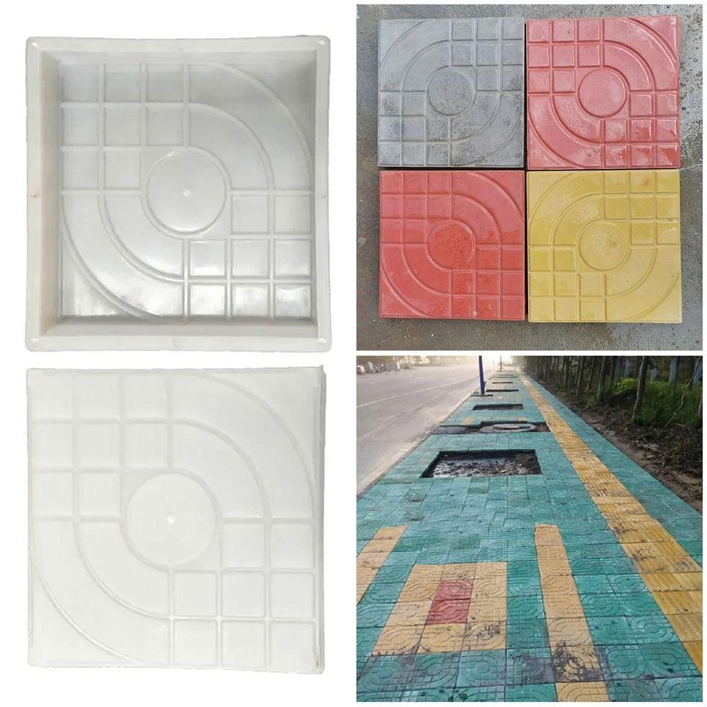 1Pcs Reusable Paving Brick Mould Plastic Concrete Path Maker Mold  For Lawn Patio Yard Garden