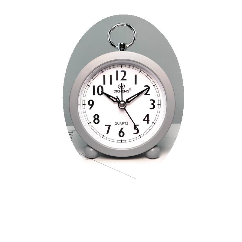 New Macaron Alarm Clock Office and Home Simple Round Alarm Clock Student Watch Small Gift