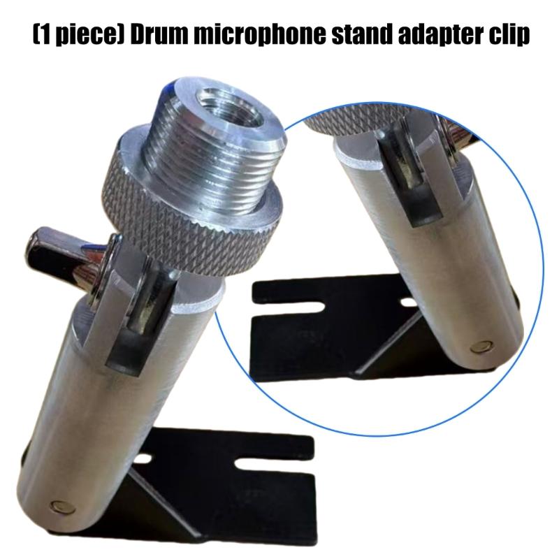 Bass Drum Microphone Stand Adapter Clamp for Secure Mounting Light weight with Precise 22mm Fit and Shockproof