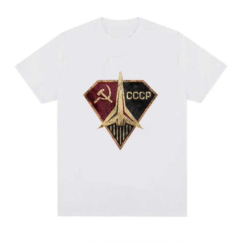 CCCP Russian T-Shirt Men Women Plus Size Fashion Oversized Breathable O-Neck Casual Streetwear Harajuku Summer Unisex Tees