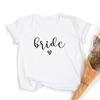 Team Bride Print Women Short Sleeve T Shirts Bachelorette Wedding Party Graphic T Shirt Harajuku Tshirt