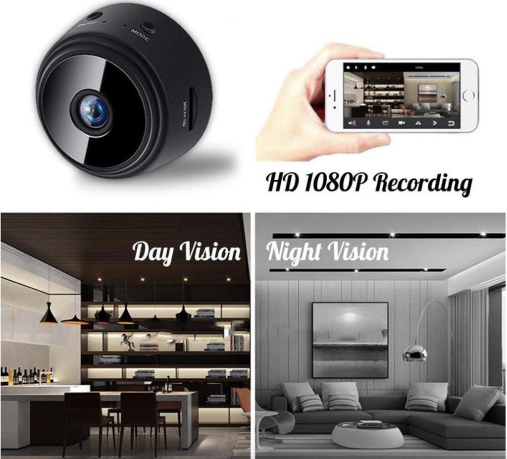 A9 WiFi Mini Camera 1080P Security Monitoring Wireless Remote Night Vision Video Surveillance Smart Home Mini DV Cam HD Camera
