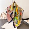 Luxury Fashion Designer 70cm Square Scarves Women's Silk Scarf Spring and Summer Foulard Shawl Bandana Small Hairbands