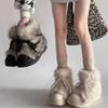 Women Snow Boots Ankle Fur Winter Anti Slip Snow Boot Women's Winter Thick Bottom Short Shoes