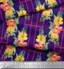 Soimoi Material Crep Poli Maro Imprimeu Geometric și Floral Material Imprimat La Metru 42 Inch