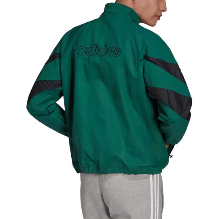 adidas Jackets Men's Green Stand Collar Moderate Other H06747