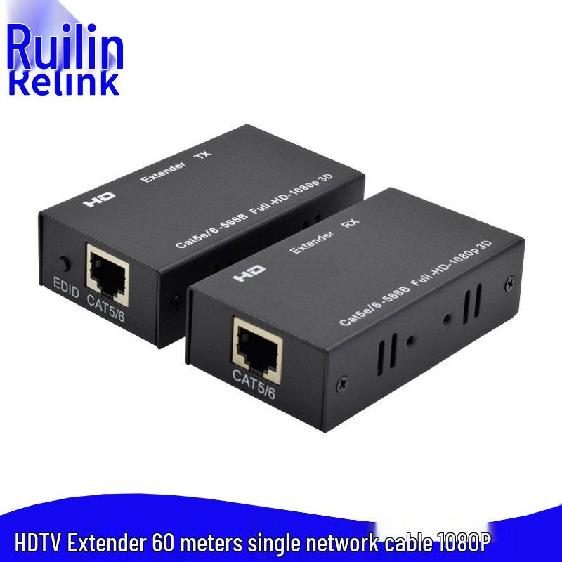 60m 1080P HDMI to RJ45 Extender Amplifier