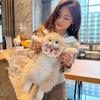 Ragdoll Cat Plush Backpack Stuffed Animal, Realistic Kitten Doll Shoulder Bag, Cute Cat Plushie Toy for Kids Adults Gift