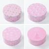 Round Christmas Gift Candy Box Cute Santa Claus Cookie Storage Containers Tinplate Metal Can For Holiday Xmas Happy New Year