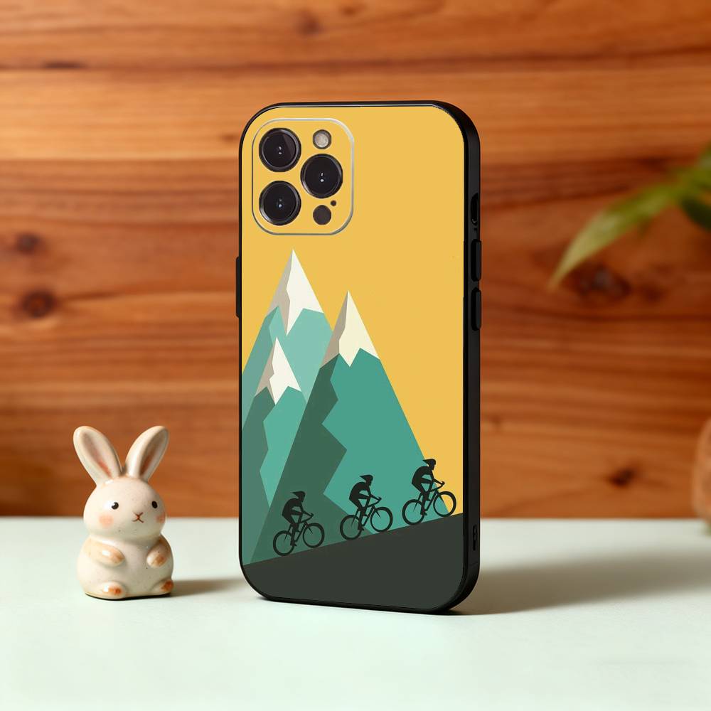 

T-Tour De France Bicycle Exercise Phone Case For iPhone17,16,15,14,13,12Plus,Pro Max,XS,5G Soft Silicone Black Cover iPhone17PRO