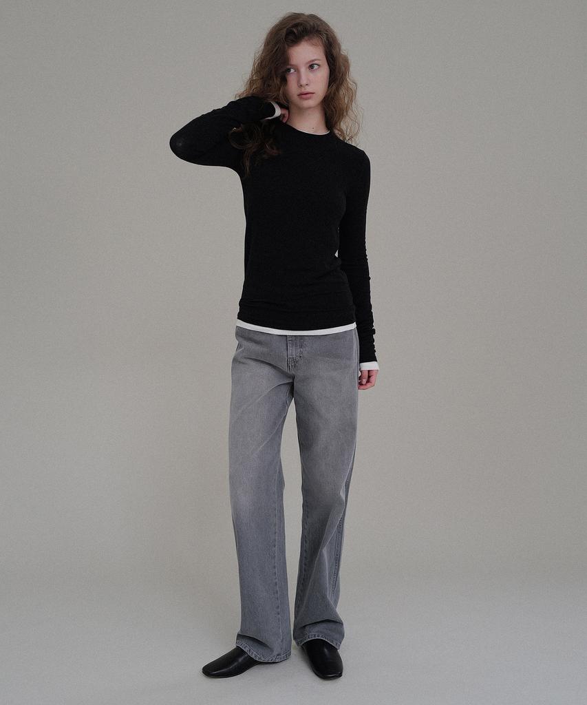 ANDNEEDS Brush Washed Denim (Gray)