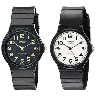 [Casio] CASIO Pair Watch with Pair Box Share Men's Women's Cheap Casio Retro Simple Easy Waterproof Black MQ-24-1B2MQ-24-7B2 Watch [Parallel Import]