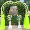 Arc de Nuntă cu Flori de Mătase - Poartă de Sărbătoare din Fier Forjat
