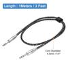 uxcell Guitar Instrument Cable, 3 Feet 14" to 14" Straight Electric Guitar Jack Cable Wire for Guitar and Bass, Black and White