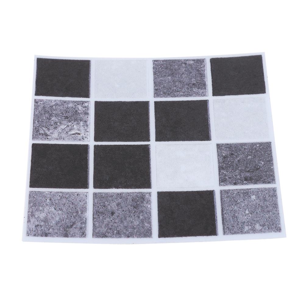 18pcs Mosaic Tile Transfer Stickers Bathroom Kitchen DIY Home(10cm*10cm)(MTS008)