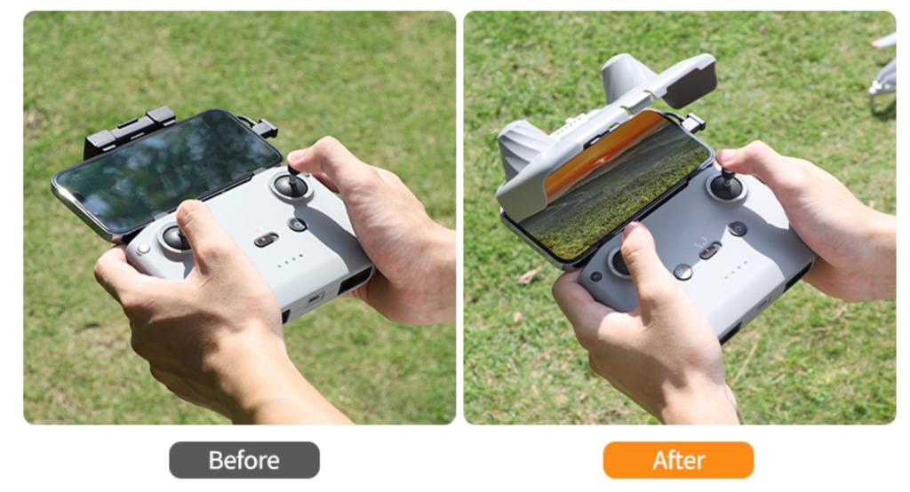 2-in-1 Sunshade Protective Cover for DJI RC-N1/N2 Controller - DJI Mini 3/4 Pro/Air 2/3/Mavic 3 Pro