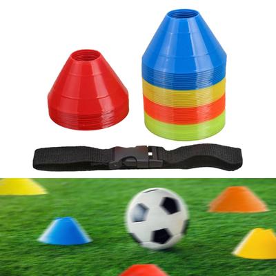 50Pcs Soccer Cones Training for Drill Running Skating