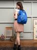 Large Water Heathered Navy [Anello] Capacity, Repellent, Clasp, Backpack, Daypack, GU-B3013,