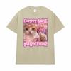 Tummy Ache Survivor Funny Cat Meme Graphic T Shirts for Unisex Women Fashion Retro Cartoon Humor T Shirt Streetwear Tshirts