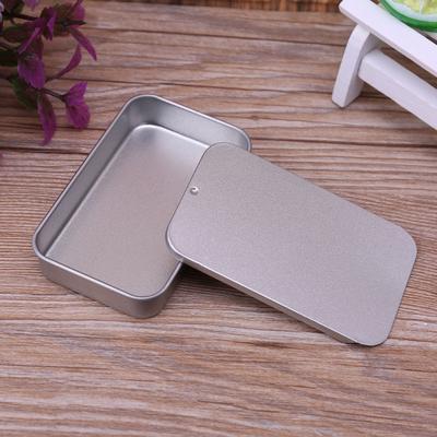 3Pcs Small Jewelry Candy Coin Key Organizer Tin Sliding Cover Storage Box