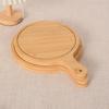 Bamboo Round Pizza and Steak Board, Cake and Bread Tray, Grilling Pan, Cutting Board