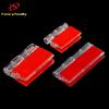 Fancyfamily 10pcs Self-adhesive Transparent Plastic Durable Acrylic Folding Hinges Furniture Cabinet Door Hinges