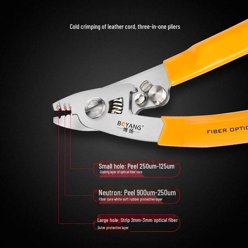 BOYANG High-Precision Fiber Optic Three-Hole Miller Clamp