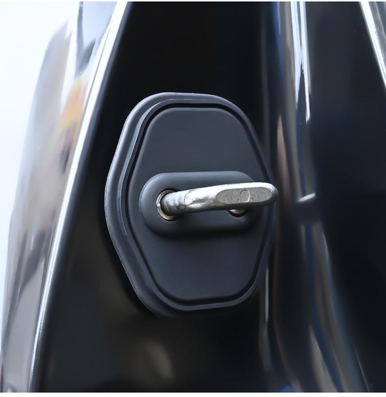 Compatible Silicone Shock-Absorbing Decorative Stickers for Wenjie M5/M7/EV/M9 Door Lock Latch Covers.