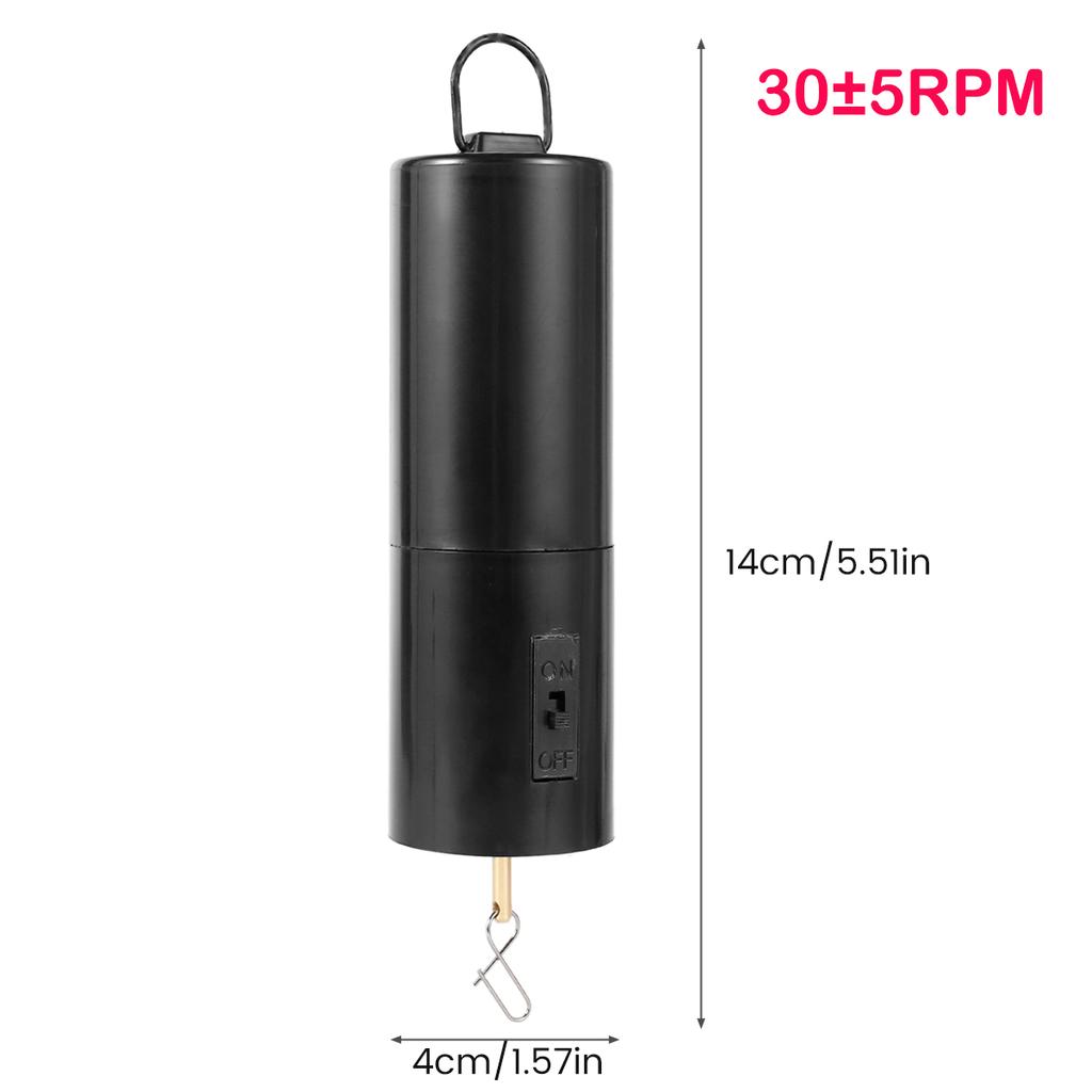 1/2 Stück Hängender Rotierender Motor Solar- oder Batteriebetrieb Windspielmotor für Haus Garten Diskokugeln Windmühlen-Ornament Neu