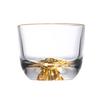 High-Value Thick-Bottom Transparent Gongfu Tea Cup Set with Hammered Edge - Heat-Resistant Glass for Home Use