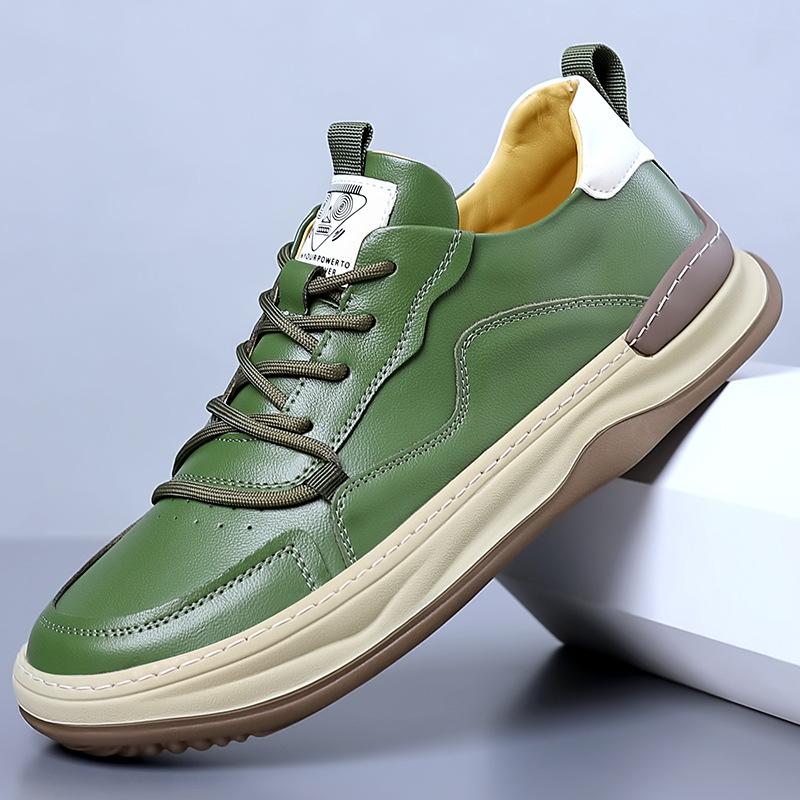 Fashion Spring Autumn Cow Leather Shoes for Men Fashion Casual New Designer Platform Shoes Sneakers Male Hallow Zapatos Hombre