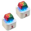 New CreativeKey Pendant  Siu Press-and-Squeeze Stress-Relief Keyboard Sound-Emitting and Light-Up Keychain Gift Anime