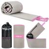 Quick-Drying Microfiber Towel 130X75Cm Small - Gray+Pink