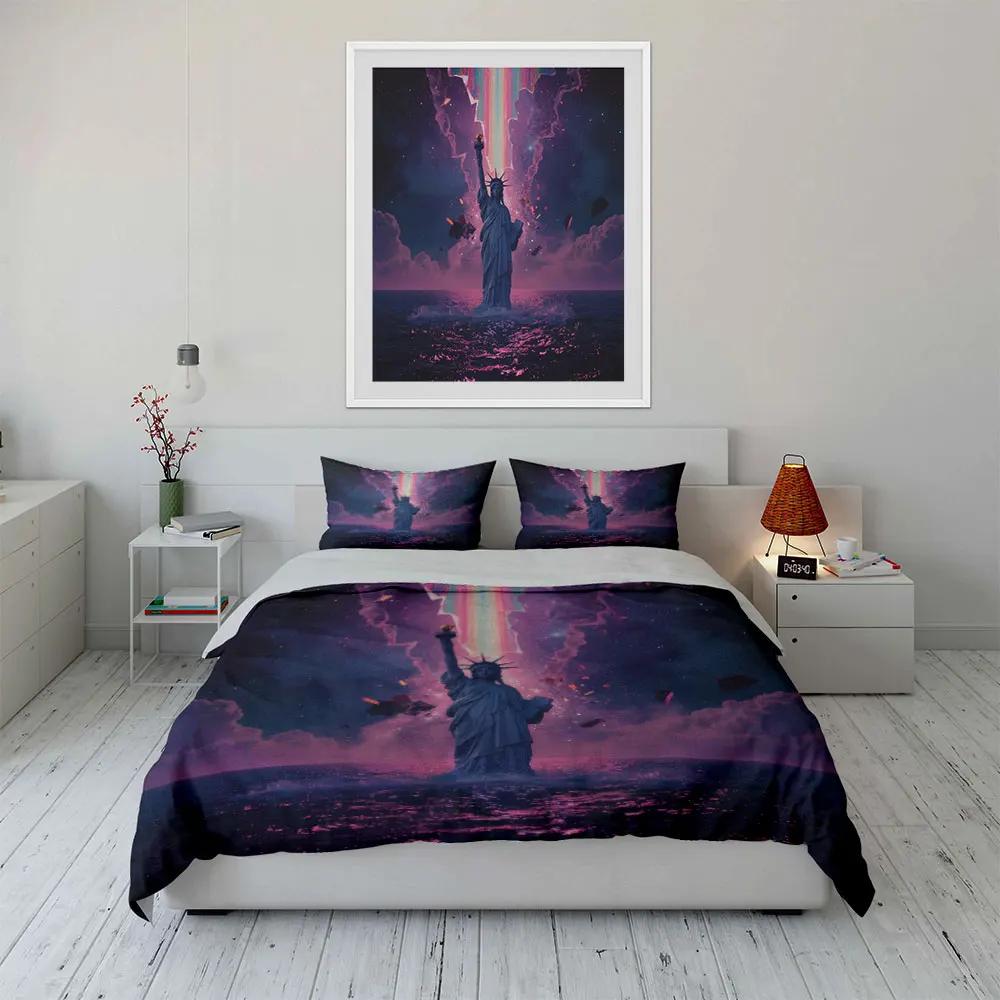 "Statue Creative Decor Set" Soft Comfortable Duvet Cover Bedding Set Included 1*Duvet Cover & 2*Pillowcases gift