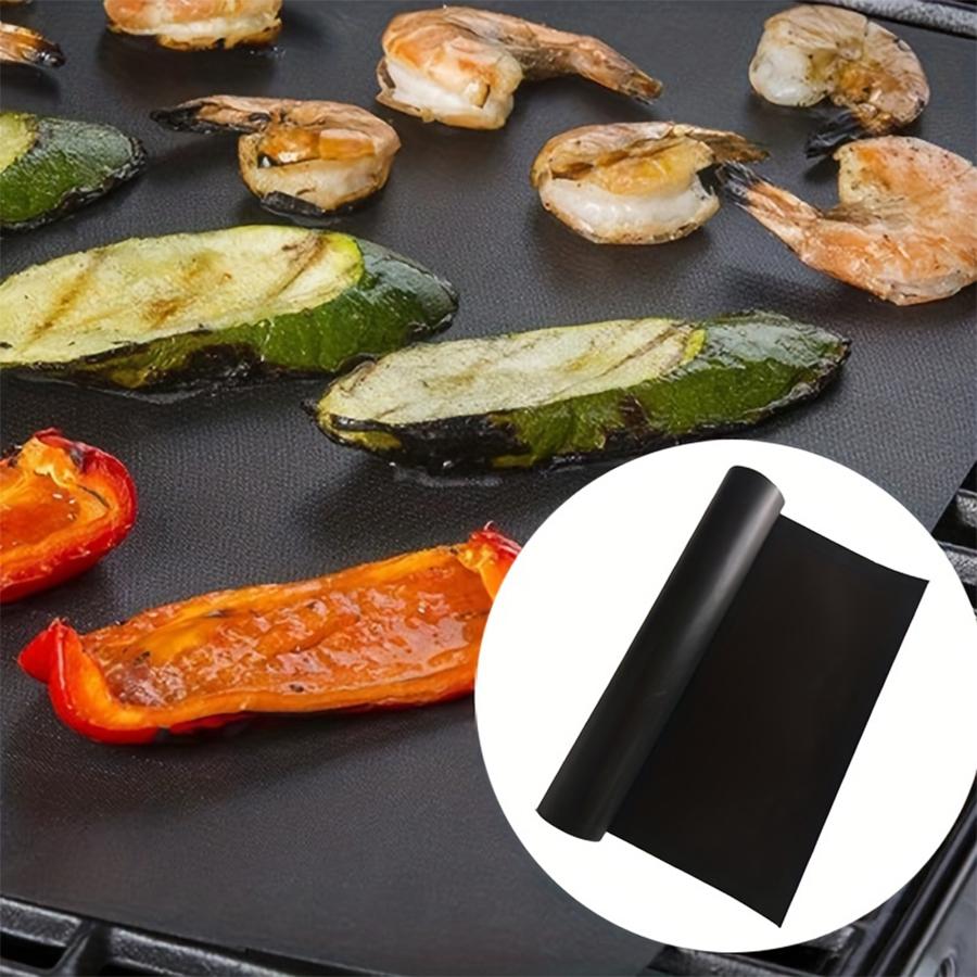 BBQ Grill Mat Non-stick Mat Heat Resistant Grill Mat Outdoor Baking Reusable Barbecue Party Mat 40x33cm Grill Accessories