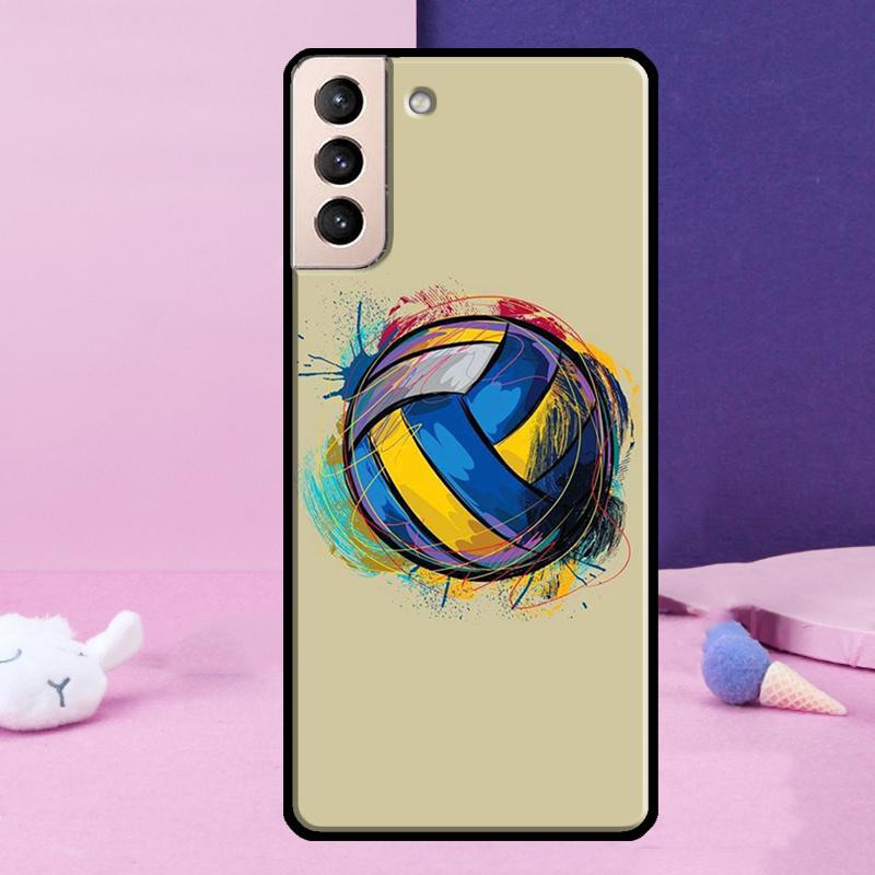 Volleyball Sprot Phone Case For Samsung Galaxy S25 Ultra S24 S23 Ultra S9 S10 S20 S21 S22 Plus S24 FE Cover