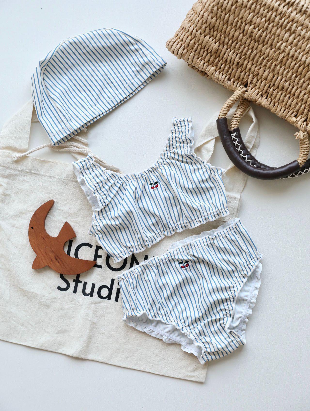

Denmark Baby Girl Swimsuit - One-Year-Old Two-Piece Swimwear Cute Design 100cm