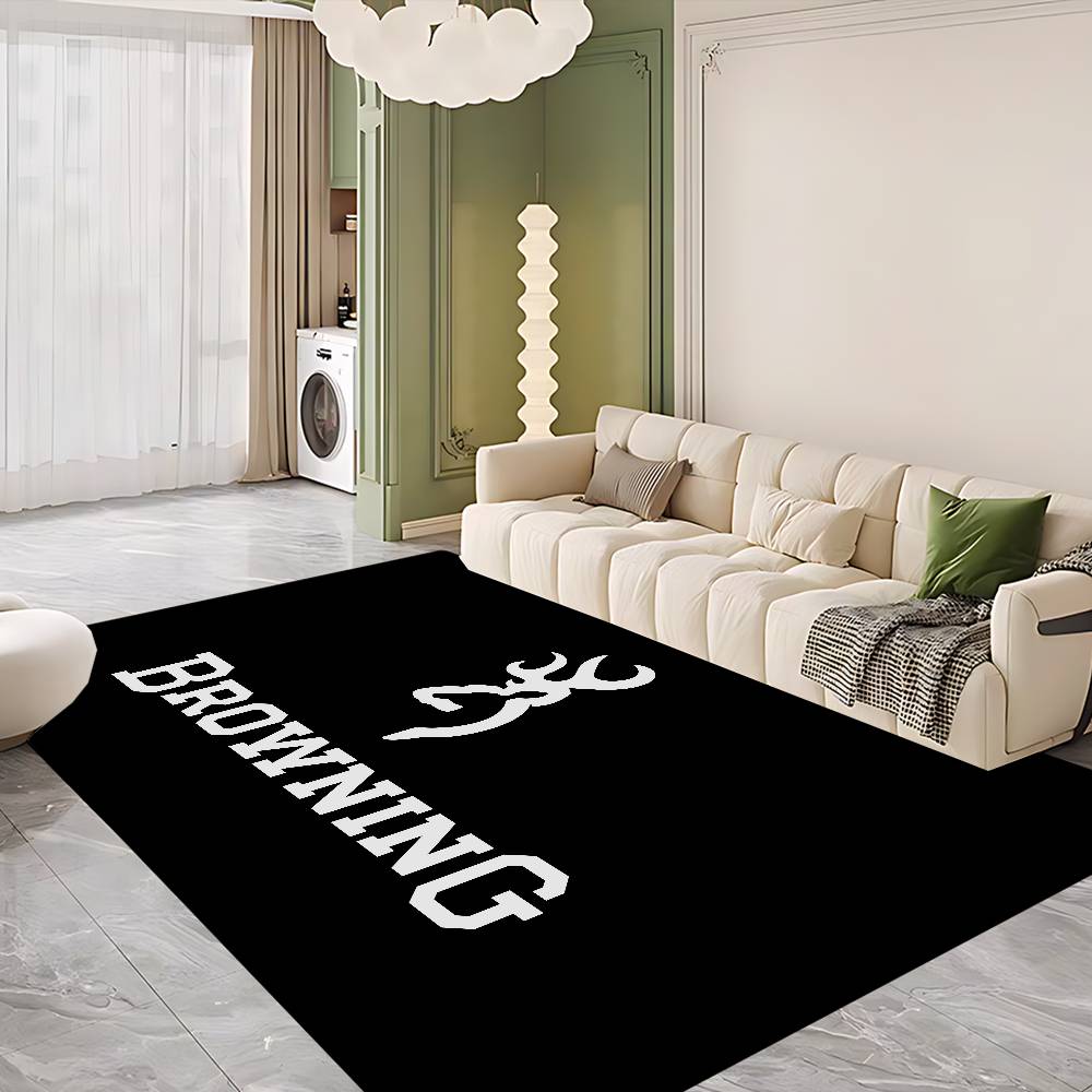 Tappetino B-Browning Logo Antiscivolo Tappetino Lavanderia Decorazione Lavanderia Balcone Bambini Soggiorno Tappetini Comodino