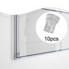 10 Clear Sign Spacers, Tall Decorative Screws, Hardware for Industrial, Home, Office And Shop Use.